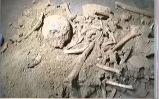 کوپر روڈپر تہہ خانے کی کھدائی کے دوران انسانی ڈھانچہ برآمد
