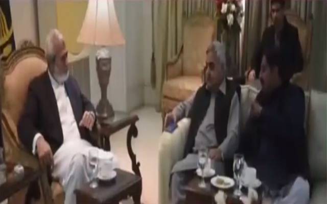 مشیر وزیراعلیٰ خواجہ احمد حسان سے ایم این اے چودھری نذر آرائیں کی ملاقات