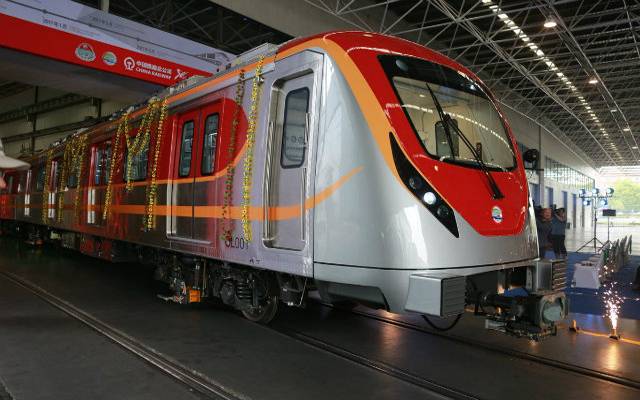میٹرو ٹرین منصوبہ کا 85 فیصد سے زائد تعمیراتی کام مکمل کرلیا گیا