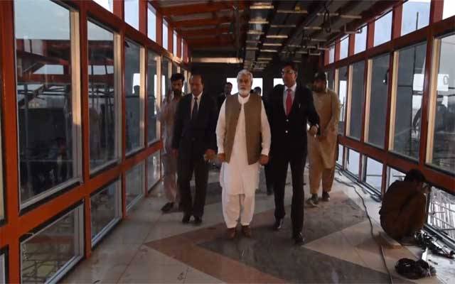 خواجہ احمد حسان کا اورنج لائن ڈپو، پیکیج ون کے سٹیشنز کا دورہ