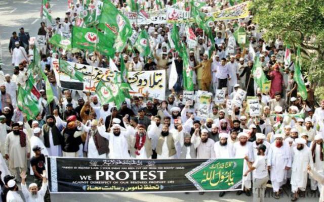 تحریک لبیک یا رسول اللہ کا احتجاجی دھرنا 8ویں روز میں داخل