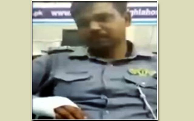 کاہنہ:چالان کے لئے روکنے پر گاڑی نے وارڈن کو ٹکر مار دی