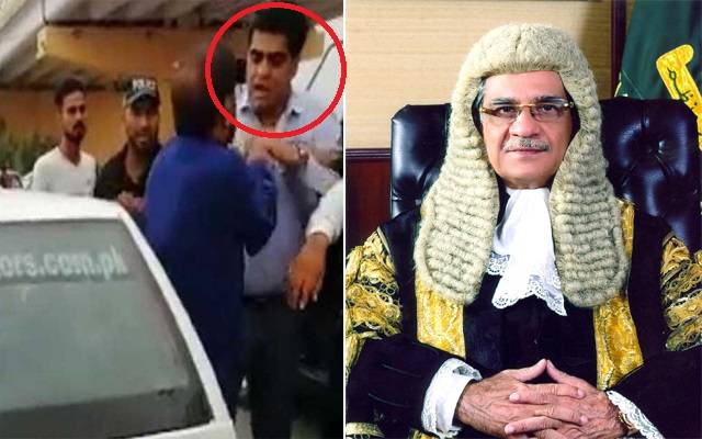 تحریک انصاف کے ایم پی اے کا شہری پر تشدد، چیف جسٹس نے نوٹس لے لیا