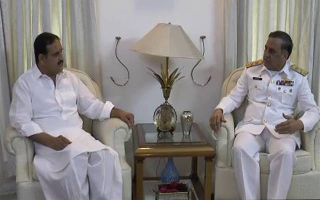 وزیر اعلیٰ پنجاب سےسٹیشن کمانڈرنیوی کی ملاقات