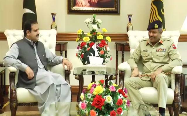 وزیراعلیٰ پنجاب سے کور کمانڈر لاہور کی ملاقات، اہم امور پر تبادلہ خیال