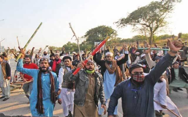 دھرنے کی آڑ میں توڑ پھوڑ، املاک کو نقصان پہنچانے پر 150 سے زائد ملزمان گرفتار