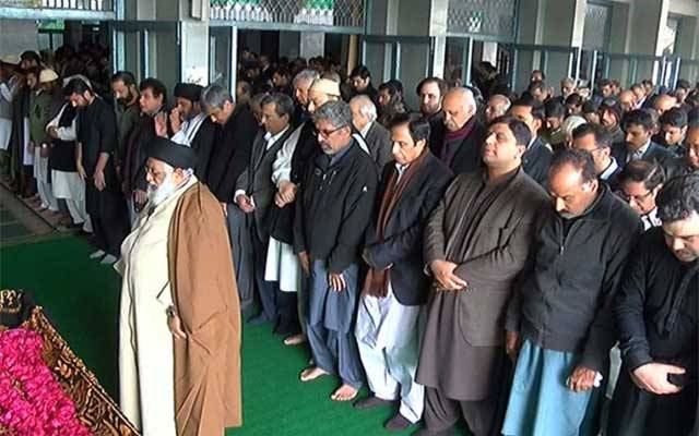 سٹی نیوز نیٹ ورک کے چیئرمین سید افضل حسین نقوی کے بھائی کی نماز جنازہ، اہم شخصیات کی شرکت