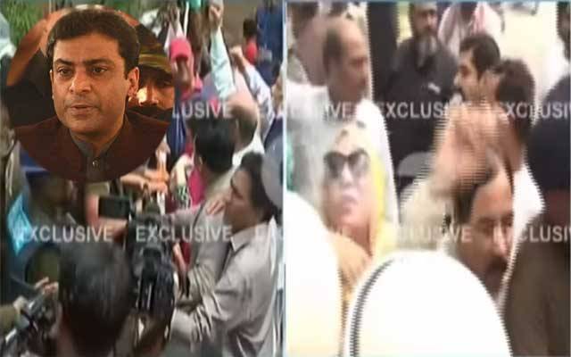 حمزہ شہباز کی گرفتاری کا معاملہ، پولیس اور لیگی کارکنوں میں جھڑپ