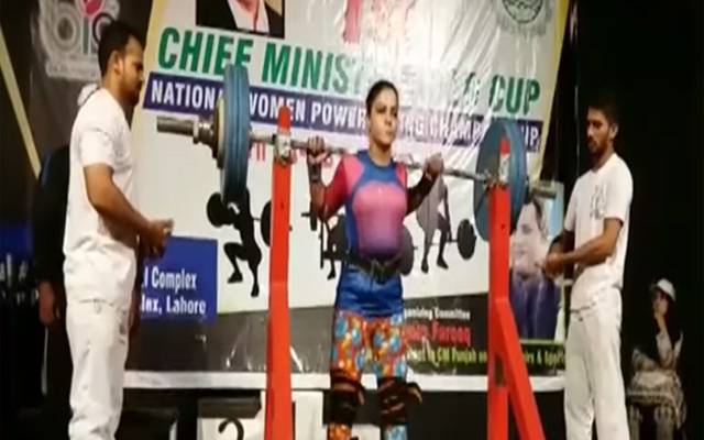 پاور لفٹر نیلم ریاض شادی کے دوسرے روز ہی چیمپئن شپ کھیلنے آ گئیں