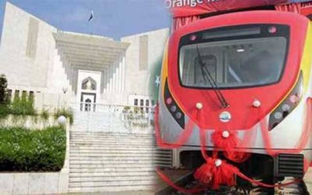 سپریم کورٹ نے اورنج لائن ٹرین منصوبے کی تعمیراتی کمپنیوں کو وارننگ دیدی