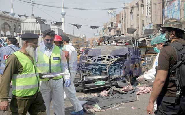 داتا دربار کے باہر دھماکہ، جائے وقوعہ کی تصاویر