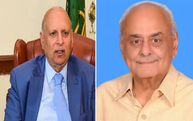 بریگیڈر ریٹائرڈ اعجازشاہ کی گورنر پنجاب چوہدری محمد سرور سے ملاقات
