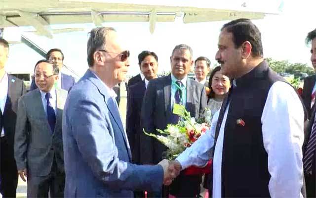 چینی نائب صدر وانگ کیشان دو روزہ دورے پر لاہور پہنچ گئے