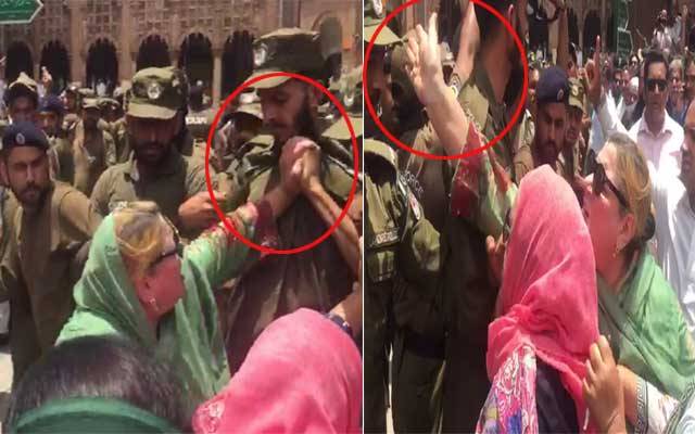 ن لیگی رہنما فرزانہ بٹ آپے سے باہر، پولیس اہلکار کو تھپڑ جڑ دیا