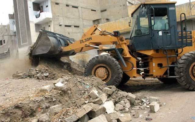 انتظامیہ کا غیرقانونی تعمیرات کیخلاف کریک ڈاؤن