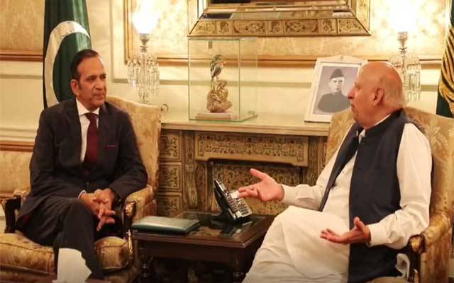 گورنر پنجاب سےانڈین ہائی کمشنر کی ملاقات، مسئلہ کشمیر پر گفتگو