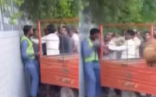 رکشہ ڈرائیور اور وارڈن میں تھپڑوں کی بارش