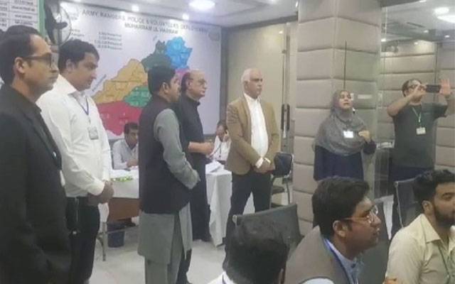 وزیر قانون پنجاب کا کنٹرول روم کا دورہ