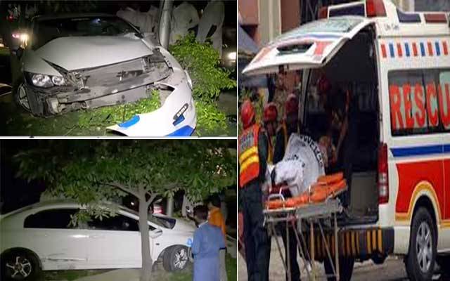  جوہر ٹاؤن میں خوفناک ٹریفک حادثہ