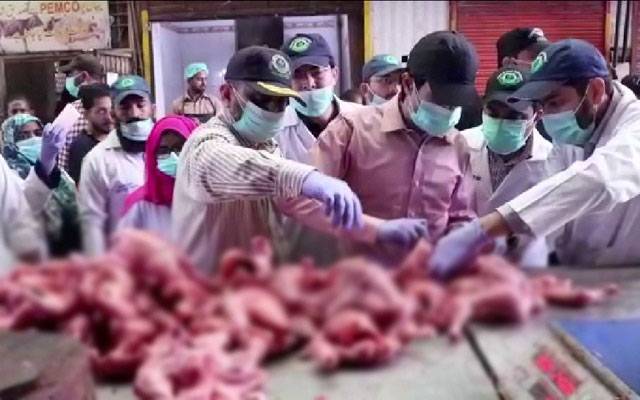 فوڈ اتھارٹی کی چکن پوائنٹس کی چیکنگ، مضر صحت گوشت تلف