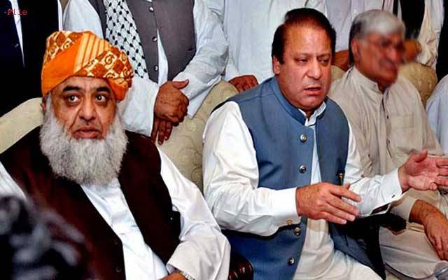  مولانا فضل الرحمان کا آزادی مارچ، نواز شریف نے حمایت کا اعلان کردیا
