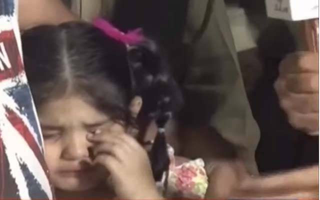 6 سالہ ننھی بچی نوازشریف ملاقات کیلئے سروسز ہسپتال پہنچ گئی