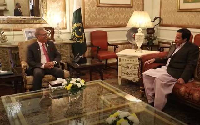 صدر پاکستان ڈاکٹرعارف علوی کی چودھری پرویزالٰہی سے  ملاقات