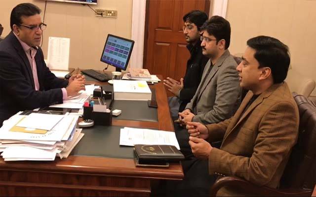 وائس چیئرپرسن اوورسیز پاکستانیز کمیشن چودھری وسیم اختر سے وفد کی ملاقات