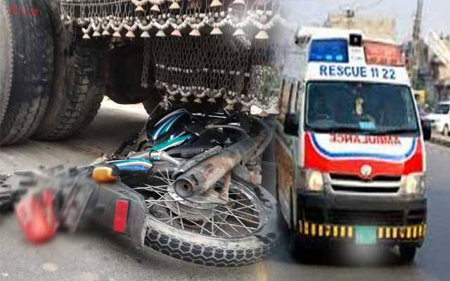فیروز پور روڈ پر افسوسناک ٹریفک حادثہ