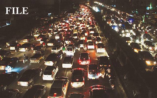  احتجاج کے باعث مختلف شاہراہوں پر ٹریفک کی روانی متاثر