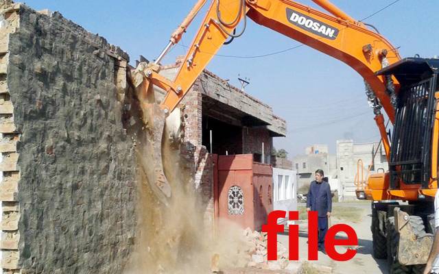 شعبہ پلاننگ کا آپریشن:متعدد غیر قانونی تعمیرات گراد ی گئیں