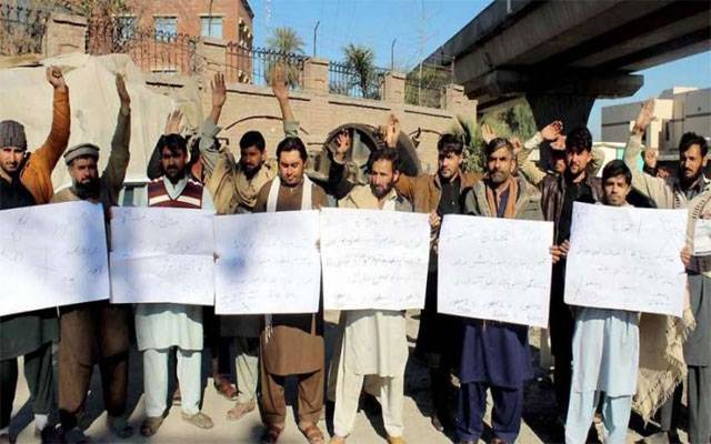 آل پینشنرز ویلفیئرایسوسی ایشن کا تنخواہوں کی عدم ادائیگی پر احتجاج