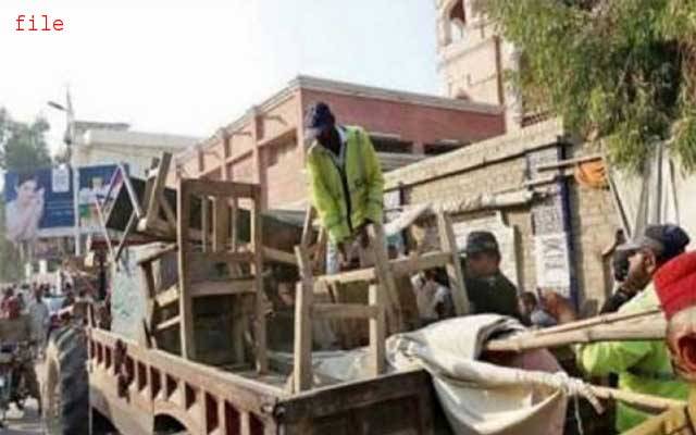 انتظامیہ کا تجاوزات کیخلاف آپریشن