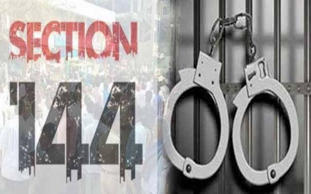 دفعہ144 کی خلاف ورزی پر 6600 افراد گرفتار 