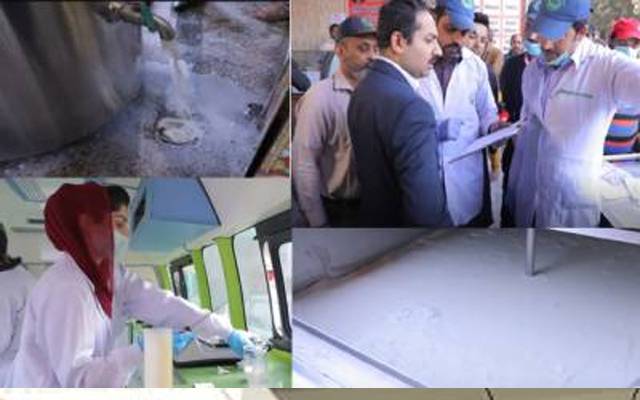  ڈی جی فوڈ اتھارٹی کی سربراہی میں ملک پوائنٹس کی چیکنگ