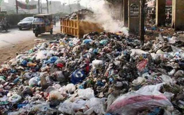 کچا جیل روڈ پر گندگی کے ڈھیر