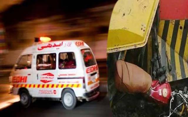 سندر کے علاقے میں افسوسناک ٹریفک حادثہ