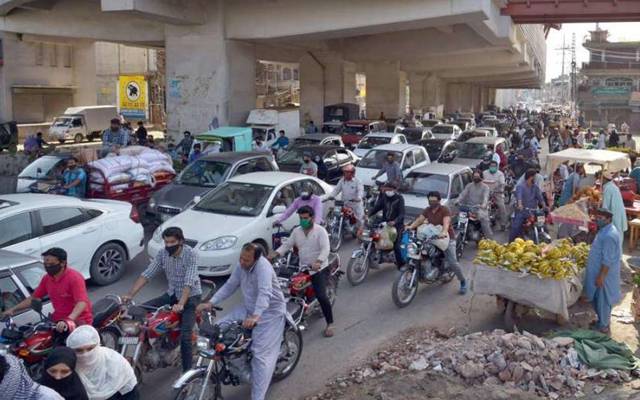 شہر کی اہم شاہراہوں پر بدترین ٹریفک جام