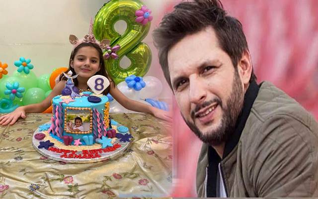 شاہد آفریدی کی بیٹی اسمارہ 8 برس کی ہوگئیں، مداحوں کی مبارکباد 