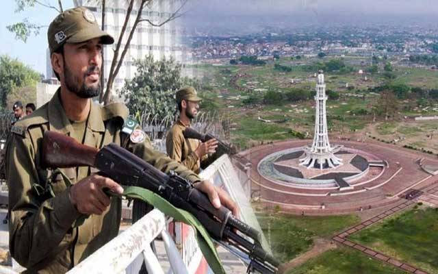 صوبائی دارالحکومت لاہور کی سکیورٹی خطرے میں
