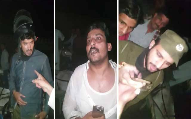 شالا مار باغ کے قریب پولیس اہلکاروں کا شہری پر مبینہ تشدد