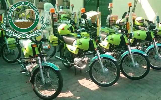 پنجاب فوڈ اتھارٹی نے فوڈ سیفٹی بائیک سکواڈ متعارف کرادیا