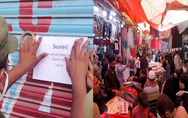 کورونا ایس او پیز کی خلاف ورزی، 140 دکانیں سیل