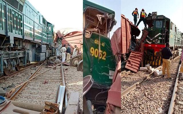 کراچی سے لاہور آنے والی ٹرین حادثے کا شکار