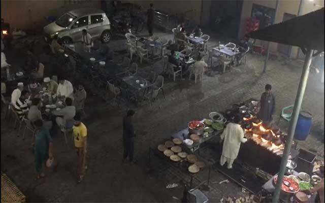 ریسٹورنٹس مالکان نے حکومتی پابندی کو بالائے طاق رکھ دیا