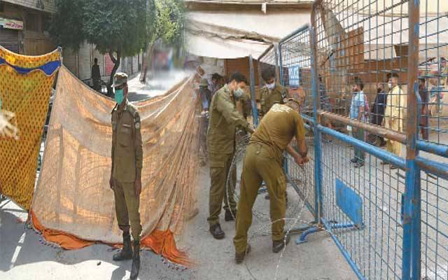 لاک ڈاؤن پر عملدرآمد کا انوکھا فارمولا، مارکیٹیں بیرئیرز ، قناتیں لگا کر سیل