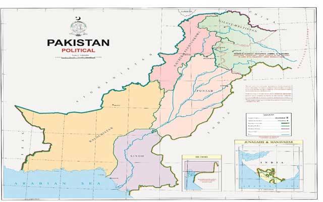 مقبوضہ کشمیر پاکستان کے نقشے میں شامل