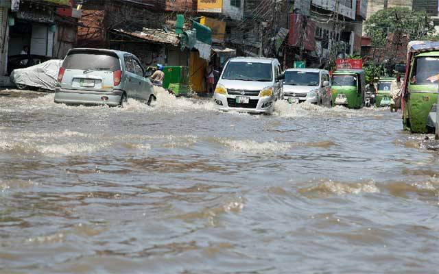 موسلادھار بارش، صوبائی دارالحکومت لاہور پانی پانی ہوگیا