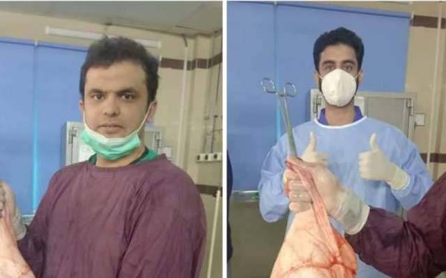 کامیاب آپریشن،ڈاکٹرز نے بچی کے پیٹ سے 8 کلو وزنی رسولی نکال لی 