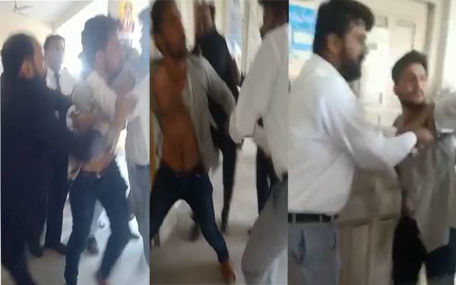 سیشن کورٹ میں لڑائی، ضمانت کیلئے آنیوالے پر فریقین نے دھاوا بول دیا